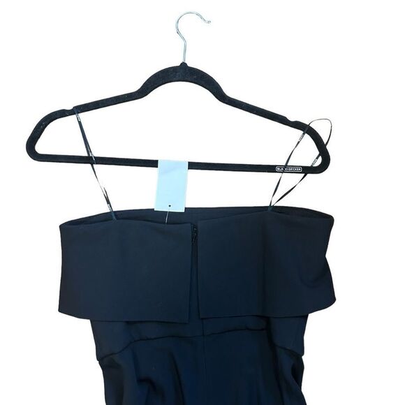 Revolve CUSHNIE et OCHS Strapless Foldover black jumpsuit - Picture 7 of 8